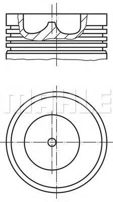 Поршень 273 69 01 MAHLE ORIGINAL