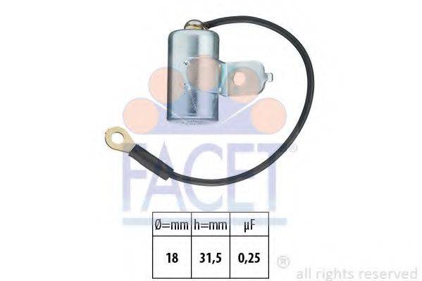 Конденсатор, система зажигания 0.0397 FACET