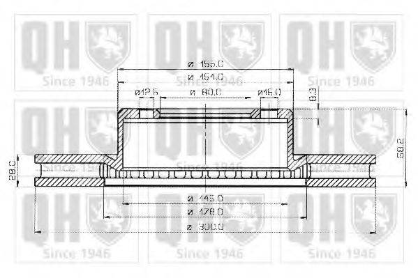 Тормозной диск BDC3507 QUINTON HAZELL