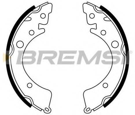 Комплект тормозных колодок GF0702 BREMSI