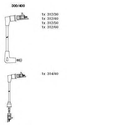 Комплект проводов зажигания 300/400 BREMI