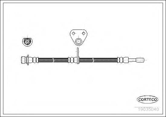 Тормозной шланг 19035040 CORTECO