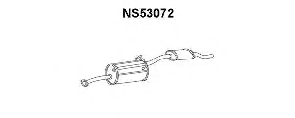 Глушитель выхлопных газов конечный NS53072 VENEPORTE