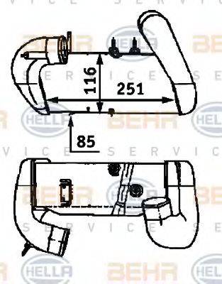 Интеркулер 8ML 376 723-271 HELLA