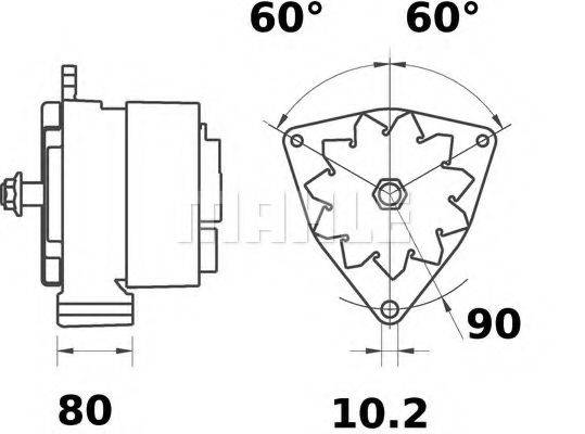 Генератор MG 460 MAHLE ORIGINAL