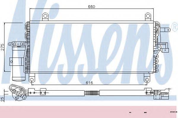 Конденсатор, кондиционер 94281 NISSENS