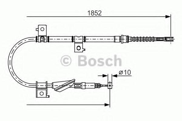 Трос, стояночная тормозная система 1 987 482 175 BOSCH