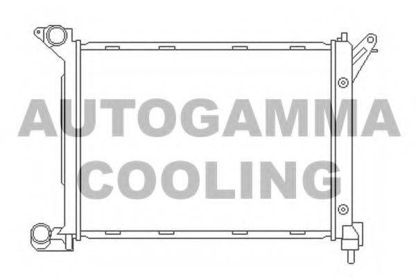 Радиатор, охлаждение двигателя 103671 AUTOGAMMA