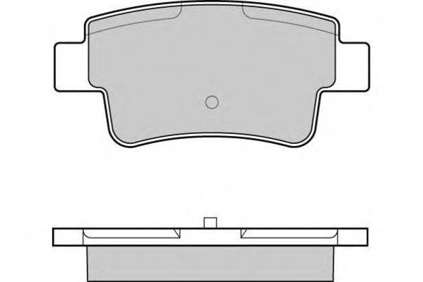 Комплект тормозных колодок, дисковый тормоз 12-1228 E.T.F.