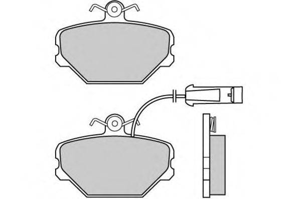 Комплект тормозных колодок, дисковый тормоз 12-0375 E.T.F.