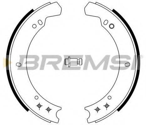 Комплект тормозных колодок GF0434 BREMSI