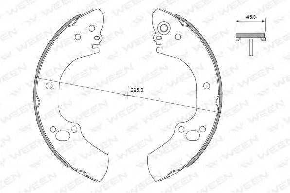 Комплект тормозных колодок 152-2352 WEEN