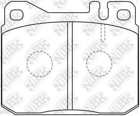 Комплект тормозных колодок PN0003 NiBK