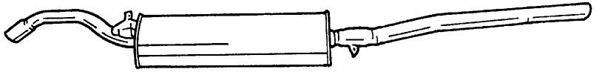 Глушитель выхлопных газов конечный SG22607 AKS DASIS