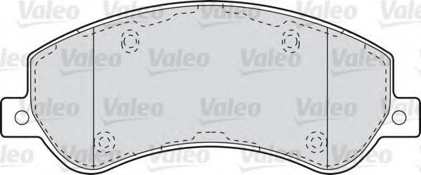 Комплект тормозных колодок, дисковый тормоз 598816 VALEO