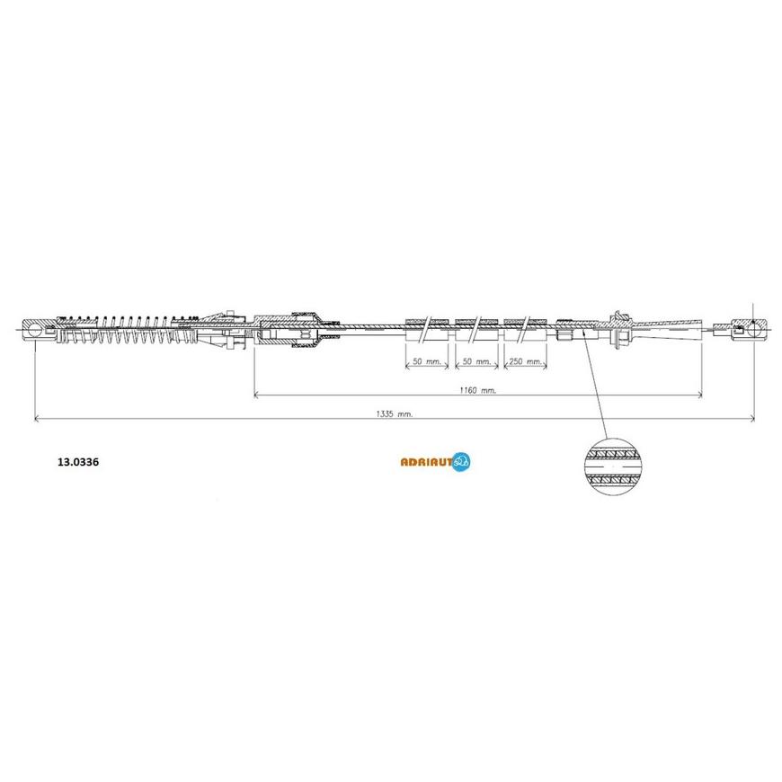 Трос газа 13.0336 ADRIAUTO
