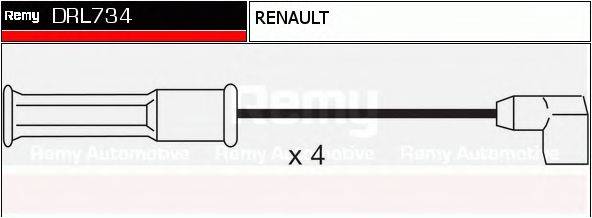 DRL734 REMY Комплект проводов зажигания DRL734 REMY
