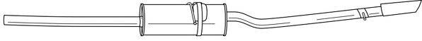 Глушитель выхлопных газов конечный 35652 SIGAM