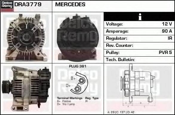 Генератор DRA3779 REMY