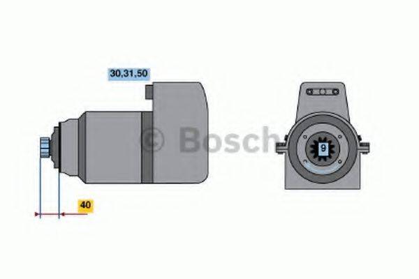 Стартер 0 001 417 036 BOSCH