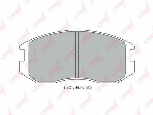 Комплект тормозных колодок, дисковый тормоз BD-5524 LYNXauto