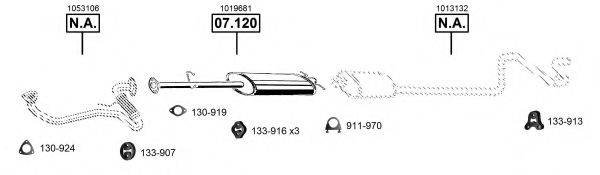 Система выпуска ОГ FO075545 ASMET