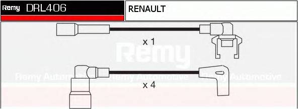 Комплект проводов зажигания DRL406 REMY