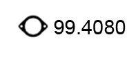 Прокладкa 99.4080 ASSO
