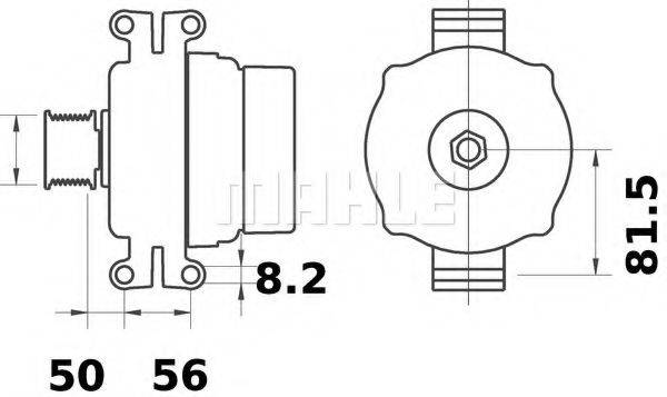 Генератор MG 448 MAHLE ORIGINAL