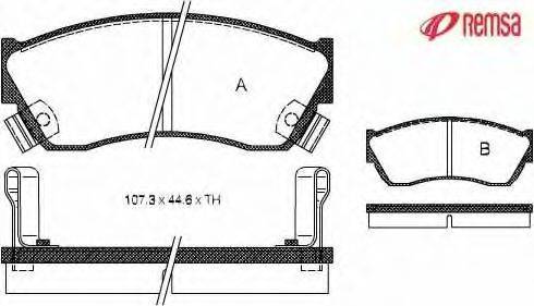 Комплект тормозных колодок 0147.22 METZGER