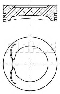 Поршень 607 81 00 MAHLE ORIGINAL