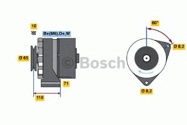 Генератор 0 986 037 880 BOSCH