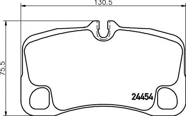 Комплект тормозных колодок, дисковый тормоз 8DB 355 013-791 HELLA PAGID