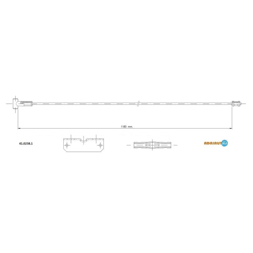 Тросик стояночного тормоза Adriauto 41.0238.1 ADRIAUTO