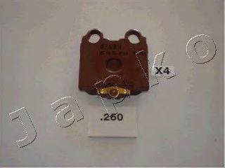 Комплект тормозных колодок, дисковый тормоз 51260 JAPKO