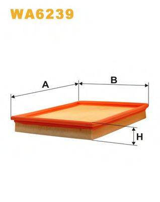 Фильтр воздушный WA6239 WIX FILTERS