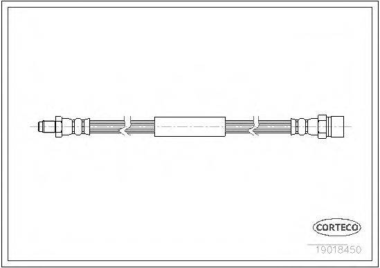 Тормозной шланг 19018450 CORTECO