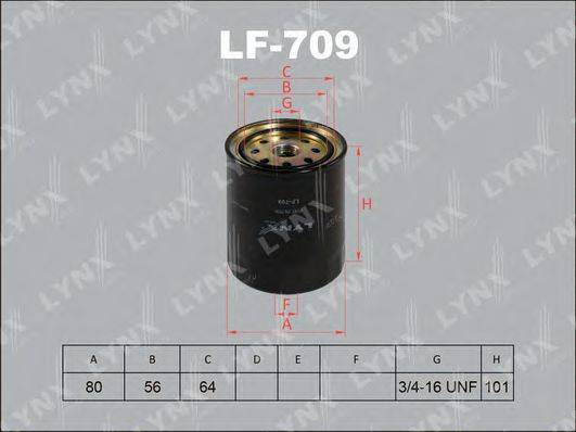 Фильтр топливный LF-709 LYNXauto