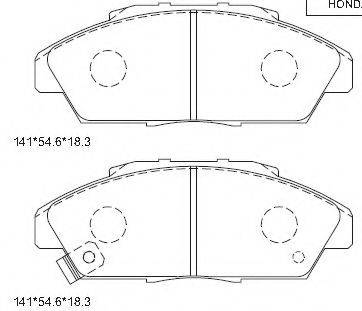 Комплект тормозных колодок KD1763 ASIMCO