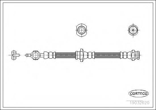 Тормозной шланг 19032620 CORTECO