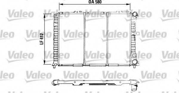 Радиатор, охлаждение двигателя 730535 VALEO