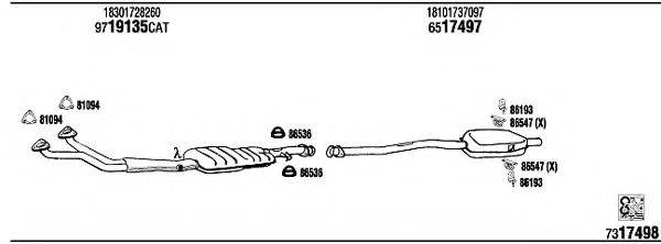 Система выпуска ОГ BW32310 WALKER