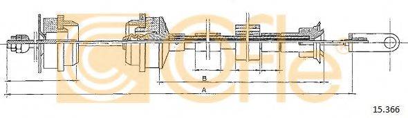 Трос, управление сцеплением 15.366 COFLE