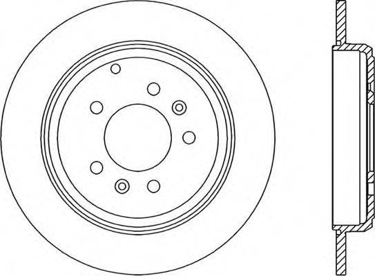 Тормозной диск BDR1434.10 OPEN PARTS