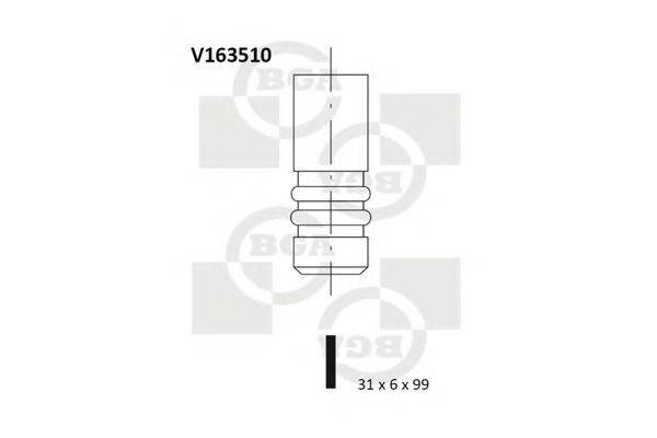 Впускной клапан V163510 BGA