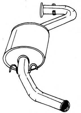 Глушитель выхлопных газов конечный
