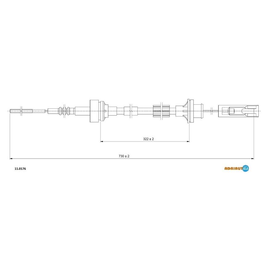 Тросик сцепления Adriauto