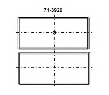 Шатунный подшипник 71-3929/4 STD GLYCO