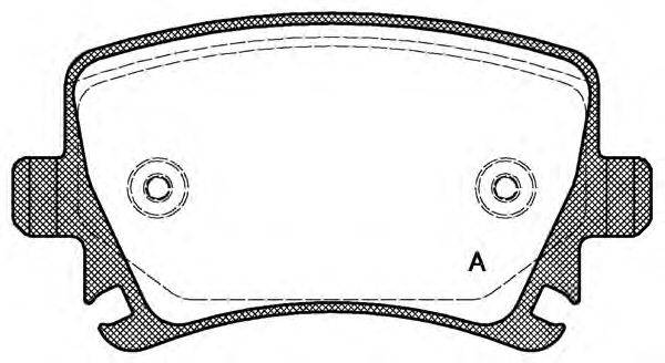 Комплект тормозных колодок, дисковый тормоз BPA1031.00 OPEN PARTS