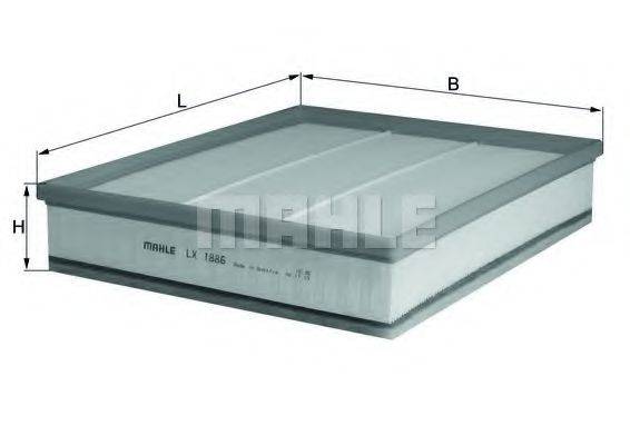 LX 1886 KNECHT Фильтр воздушный LX 1886 KNECHT